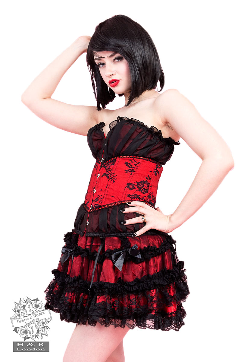 Black Red Corset